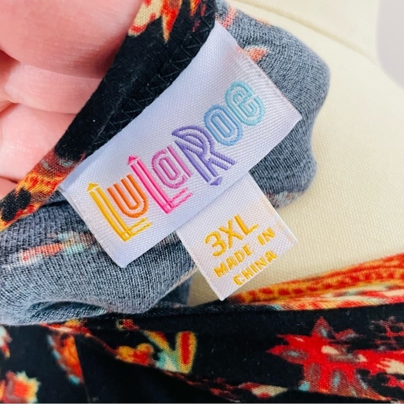 LuLaRoe Julia Floral and Paisley Dress- Leggings Material- Size 3XL - Picture 5 of 6